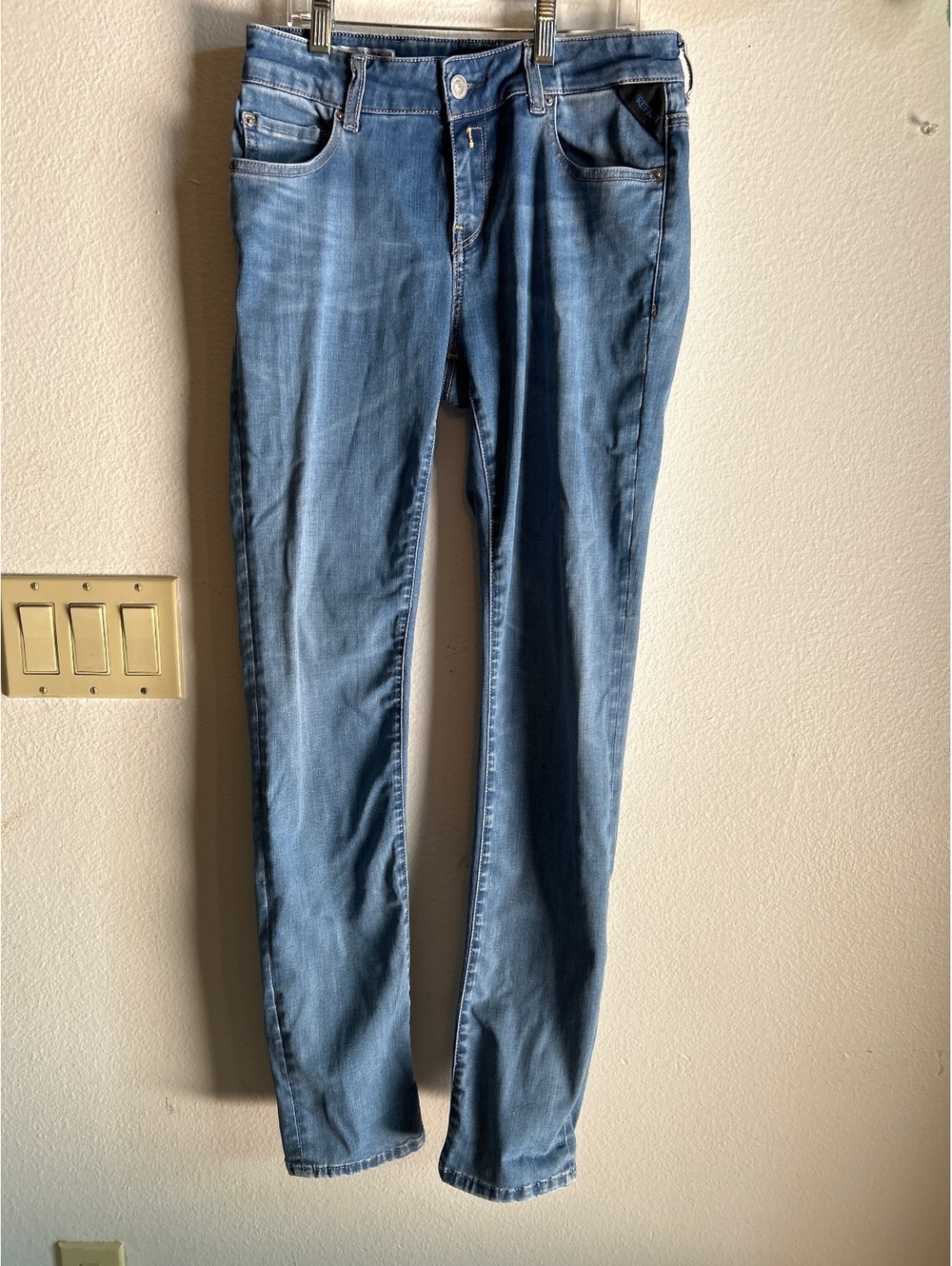 Replay Faaby Slim Fit Women's Jeans Size 28 Light Blue Denim